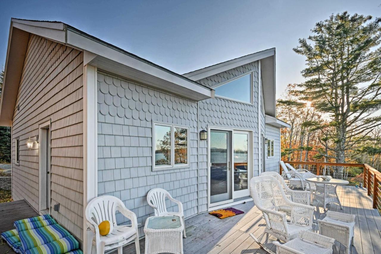 Oceanfront Sullivan Cottage On 6 Acres With Kayak! Exteriör bild